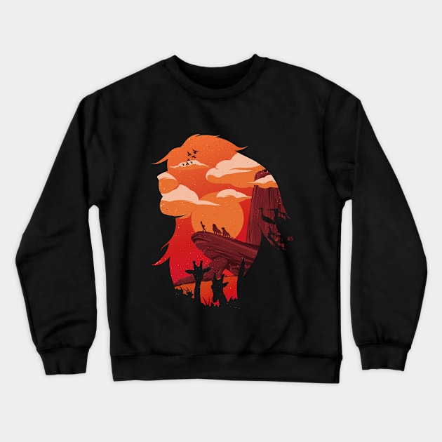 Circle Of Life Crewneck Sweatshirt by Ilustrata